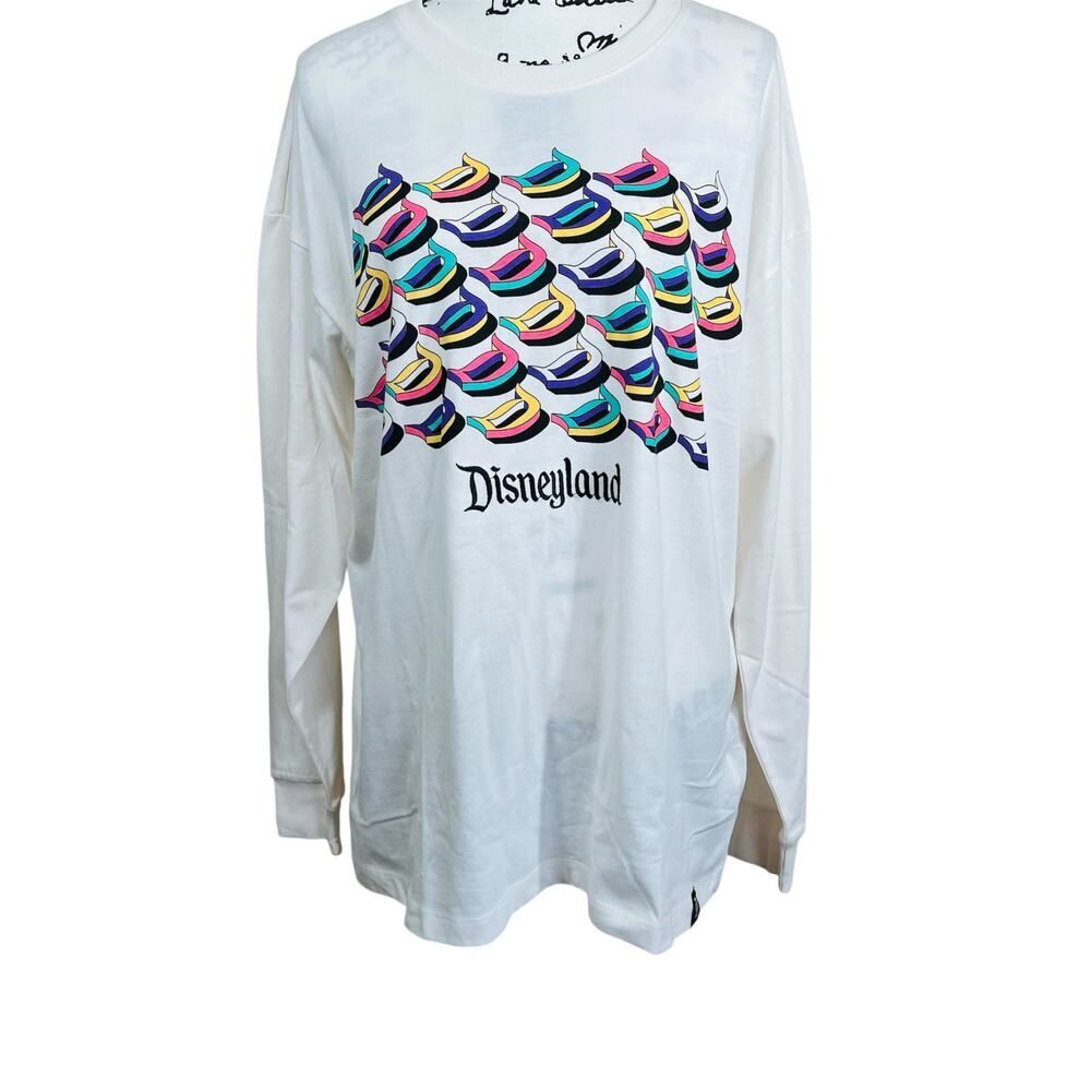 Disney D Initial Long Sleeve Men’s Shirt Unisex Disneyland Size M anniversary